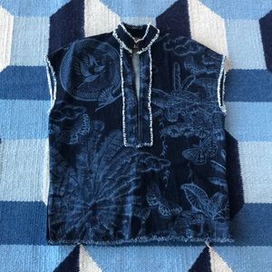 Christian Dior denim tunic size 2